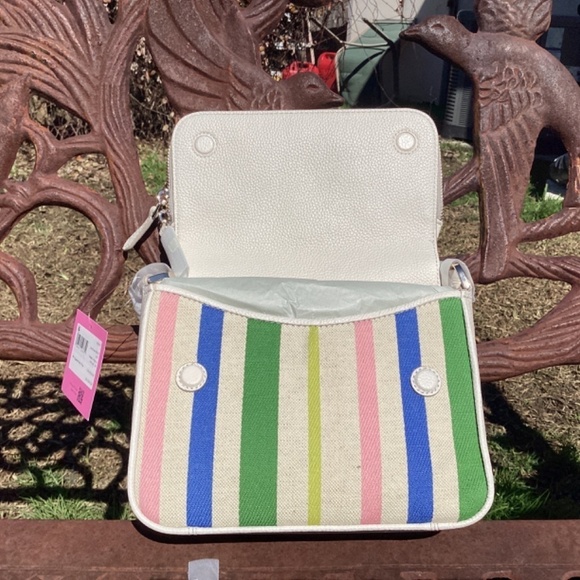 NWT kate spade Matching Set Run Around Stripe Bag & Bradley Breezy Strip… - Picture 8 of 12